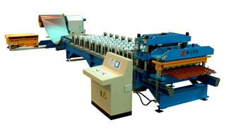 High Speed Steel Tile Forming Machine